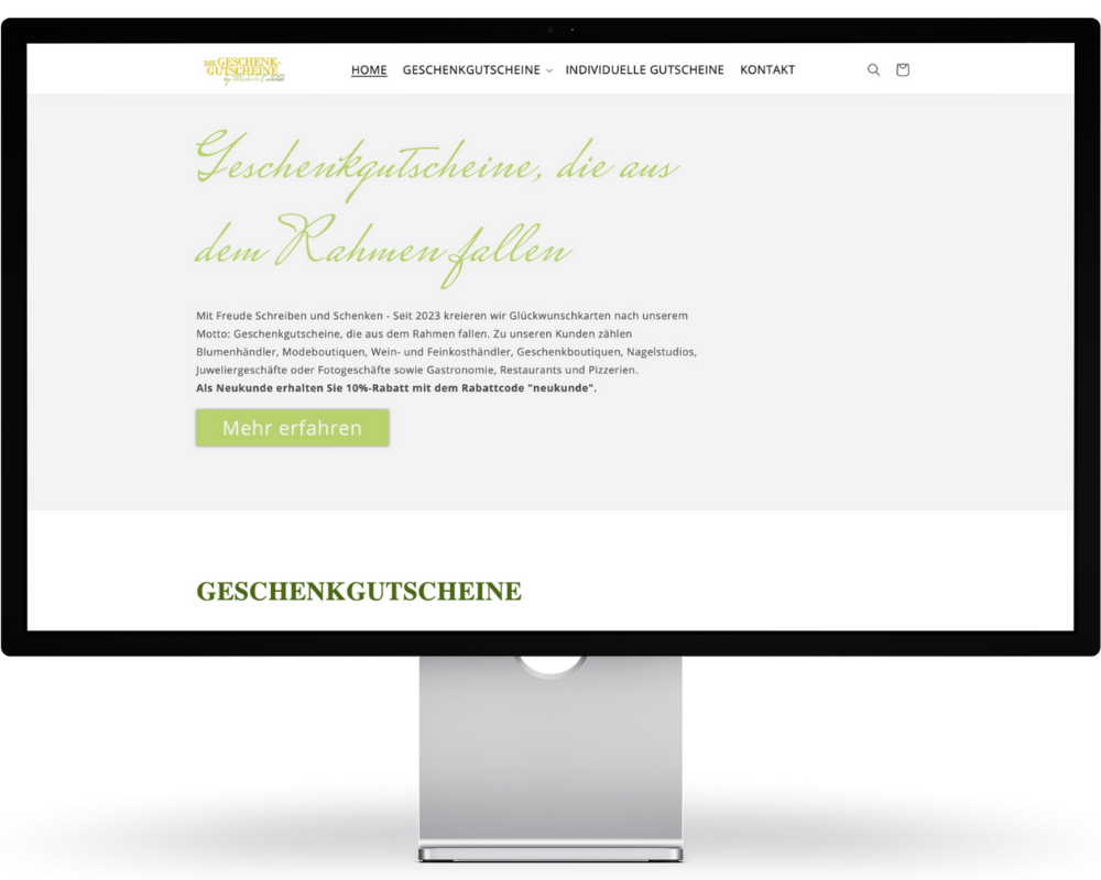 Die Geschenkgutscheine